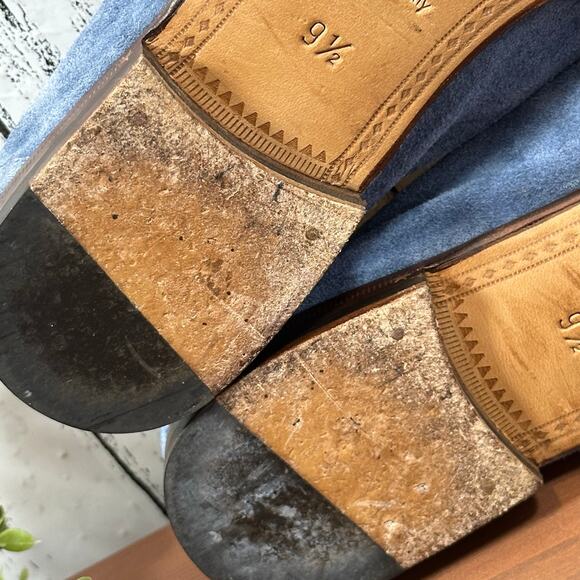 Gucci Men's Blue Suede Horsebit Loafers Size 9.5 - Picture 10 of 12